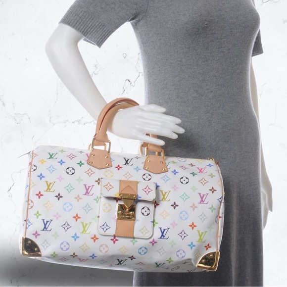 Louis Vuitton Multicolor Speedy 40 White - Picture 2 of 15